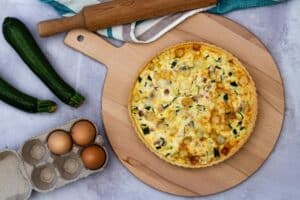 recette de Quiche courgette et tome de cambrai