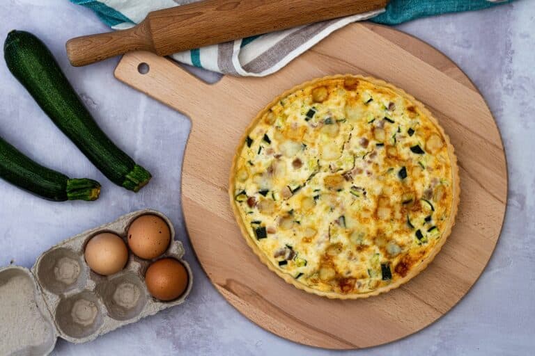 Quiche courgette et tome de cambrai