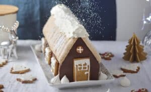 recette de bûche chalet au chocolat, mascarpone et spéculoos