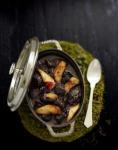 recette de marcassin aux poires et groseilles