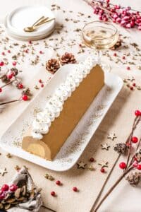 Recette de bûche mousse de chicorée et gelée de pommes