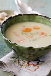 SUCRE_SALE_60239712 BDF -soupe de flageolets recette de soupe de flageolets verts label rouge à l'ail