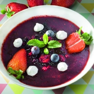 Recette de soupe de fruits rouges