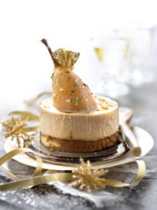 recette de bavarois aux spéculoos et poire pochée