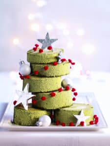 recette de bûche de noël au thé matcha