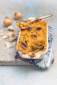 Parmentier de patate douce au bœuf teriyaki