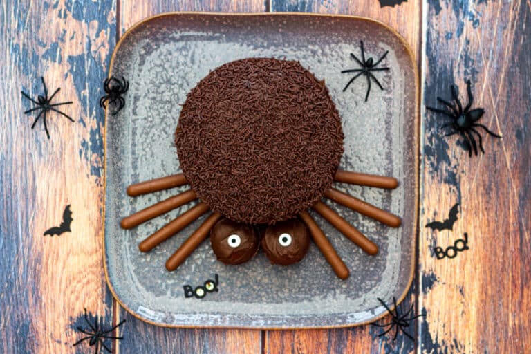 Gâteau poire et chocolat pour Halloween